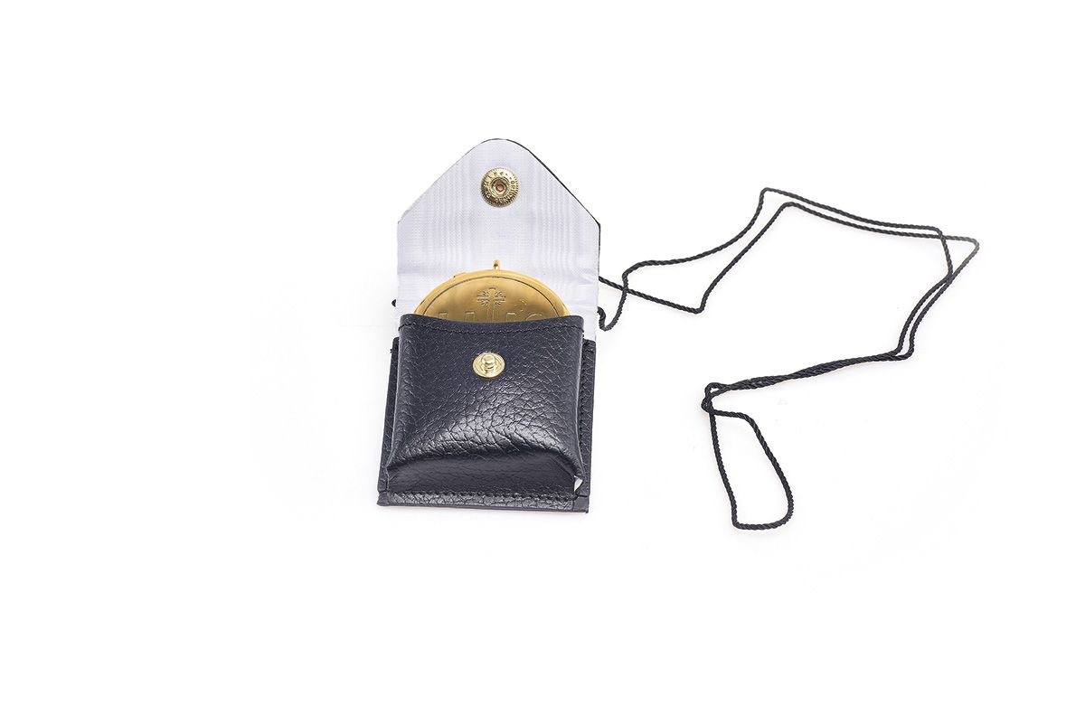 Bursa pozłacane cyborium IHS w etui (13) - zdjęcie 2 - Bursa pozłacane cyborium IHS w etui (13)