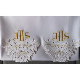 Obrus ołtarzowy haftowany - wzór eucharystyczny (151) - OBRUSY OŁTARZOWE - Nowość