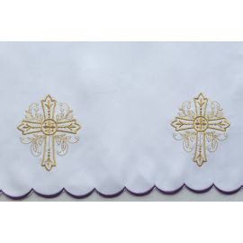 Obrus ołtarzowy haftowany - wzór eucharystyczny (207) - OBRUSY OŁTARZOWE - Nowość