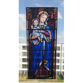Witraż magnetyczny - Maria z Dzieciątkiem - Witraże magnetyczne na szybę - Nowość