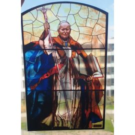 Witraż magnetyczny - Jan Paweł II - Witraże magnetyczne na szybę - Nowość
