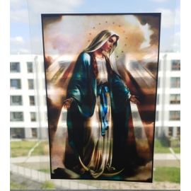 Witraż magnetyczny - Matka Boża Niepokalana - Witraże magnetyczne na szybę - Nowość