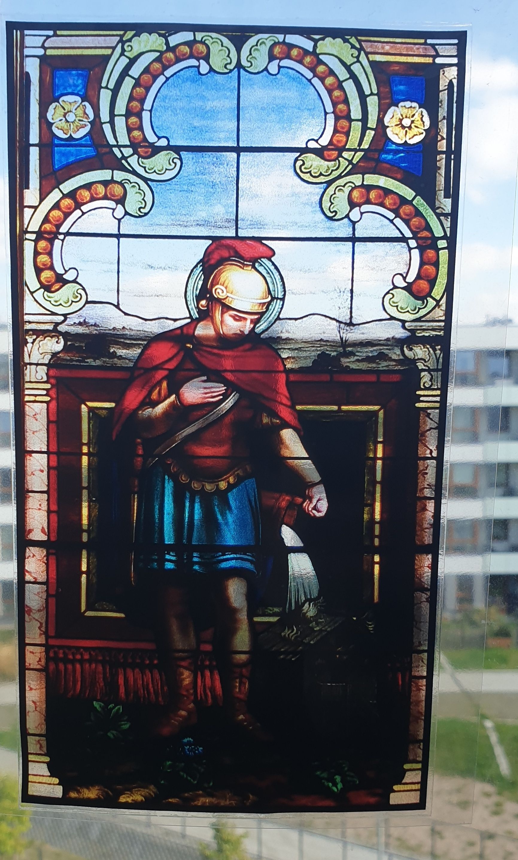 Witraż magnetyczny - św. Florian - zdjęcie 2 - Witraż magnetyczny - św. Florian