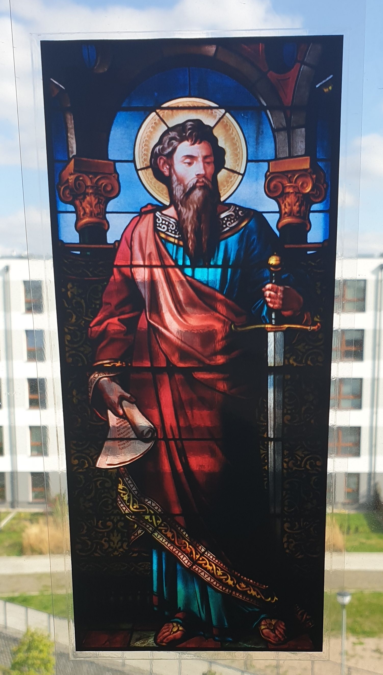 Witraż magnetyczny - św. Paweł - zdjęcie 2 - Witraż magnetyczny - św. Paweł