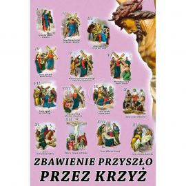 Plakat Wielkanocny - Zbawienie przyszło przez krzyż - Plakaty wielkanocne - Nowość