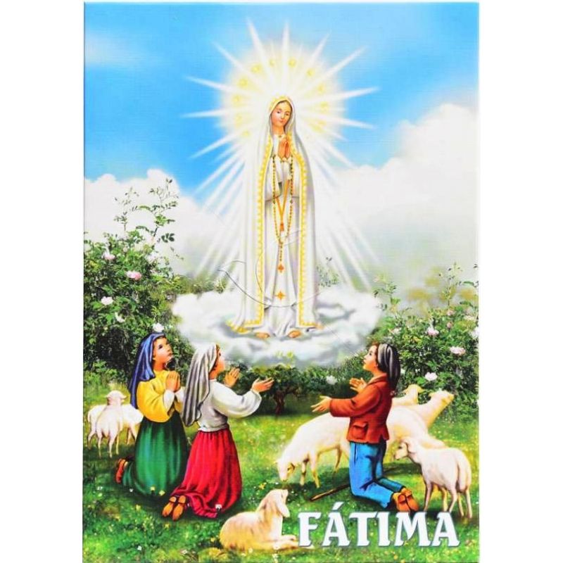 Matka Boża Fatimska - Ikona dwustronna format A5 - Matka Boża Fatimska - Ikona dwustronna format A5