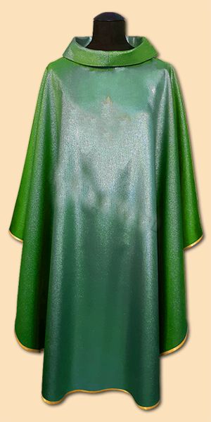 Ornat gładki zielony, błyszczący (6) - zdjęcie 2 - Ornat gładki zielony, błyszczący (5)