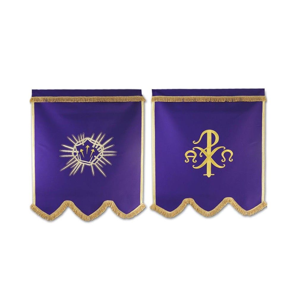 Chorągiew pogrzebowa dwustronna (1)