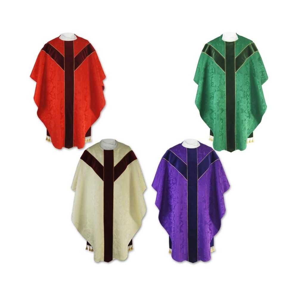 Komplet 4 ornatów semi - gotyckie