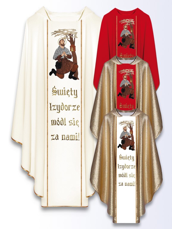 Ornat z wizerunkiem św. Izydora