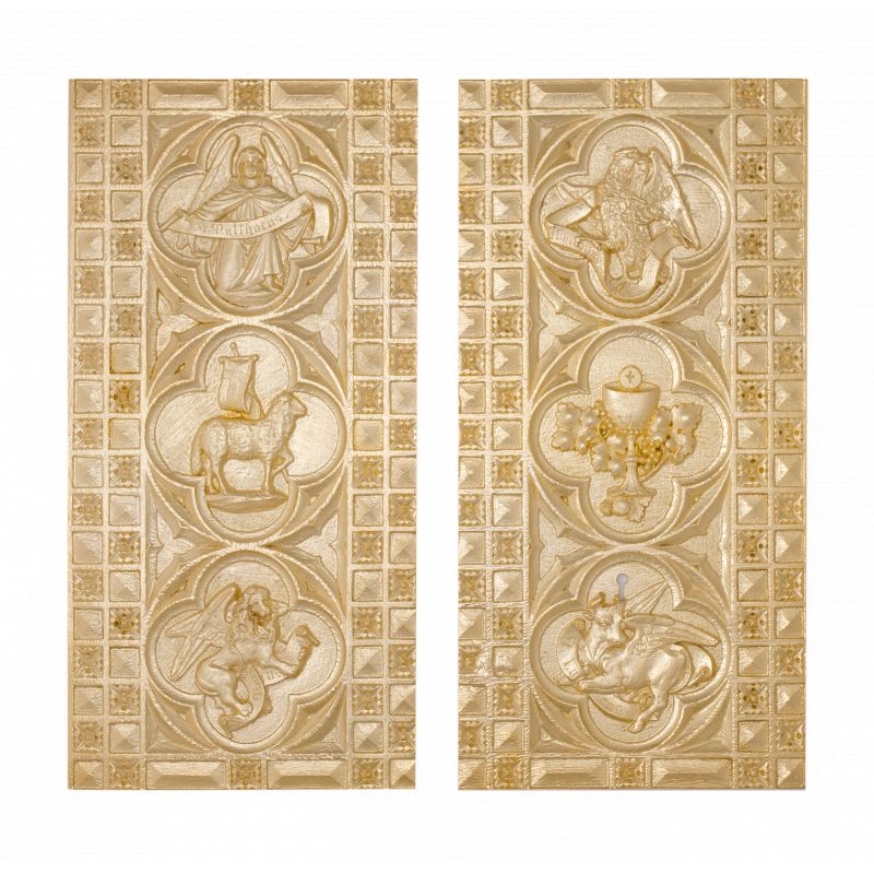 Tabernakulum gotyckie, złocone - 60x55 cm - Tabernakulum gotyckie, złocone - 60x55 cm