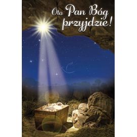 Plakat Bożonarodzeniowy - Oto Pan Bóg przyjdzie! - Plakaty Bożonarodzeniowe - Nowość