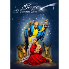 Plakat Bożonarodzeniowy – Gloria In Excelsis Deo (2) - Plakaty Bożonarodzeniowe - Nowość