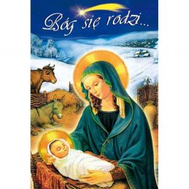 Plakat Bożonarodzeniowy – Bóg się rodzi… - Plakaty Bożonarodzeniowe - Nowość