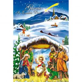 Plakat Bożonarodzeniowy – Gloria In Excelsis Deo (3) - Plakaty Bożonarodzeniowe - Nowość