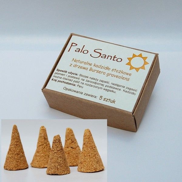 Palo Santo - kadzidło stożkowe - 5 dużych stożków