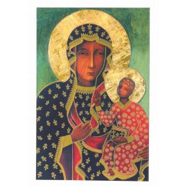 Obrazek Matka Boska Częstochowska 8x5,2 cm - Obrazek religijny płyta HDF - Nowość