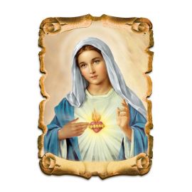 Obraz na HDF format A5 - Serce Maryi - Obrazek religijny płyta HDF - Nowość