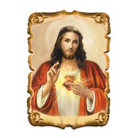 Obraz na HDF format A5 - Serce Jezusa - Obrazek religijny płyta HDF - Nowość