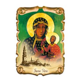 Obraz na HDF format A5 - Matka Boża Częstochowska (1) - Obrazek religijny płyta HDF - Nowość
