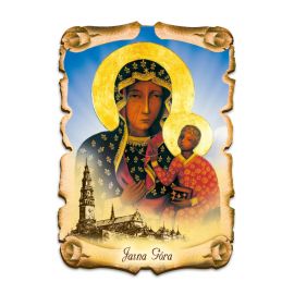 Obraz na HDF format A5 - Matka Boża Częstochowska (2) - Obrazek religijny płyta HDF - Nowość