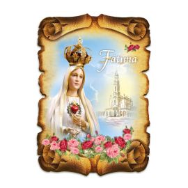 Obraz na HDF format A5 - Matka Boża Fatimska (2) - Obrazek religijny płyta HDF - Nowość