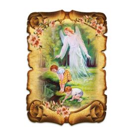Obraz na HDF format A5 - Anioł Stróż (3) - Obrazek religijny płyta HDF - Nowość