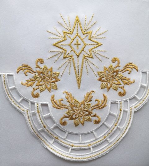 Obrus na Boże Narodzenie Gwiazda Betlejemska (6) - zdjęcie 2 - Obrus na Boże Narodzenie Gwiazda Betlejemska (6)