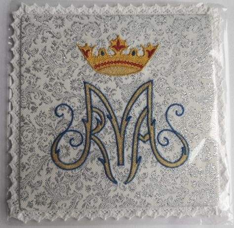 Palka haftowana wzór maryjny M (3)