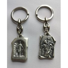 Brelok Św. Krzysztof - metalowy (2) - Breloki religijne - Nowość