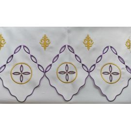 Obrus ołtarzowy haftowany - wzór eucharystyczny (212) - OBRUSY OŁTARZOWE - Nowość
