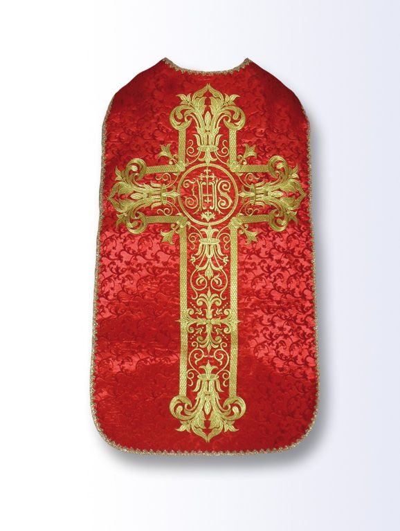 Ornat rzymski czerwony aksamit (48)