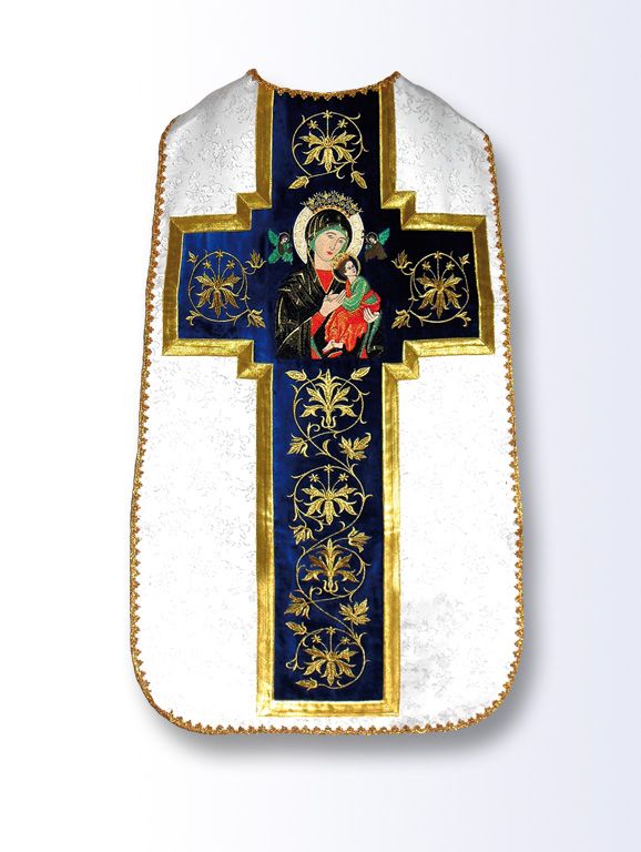 Ornat rzymski haftowany Matka Boża Nieustającej Pomocy