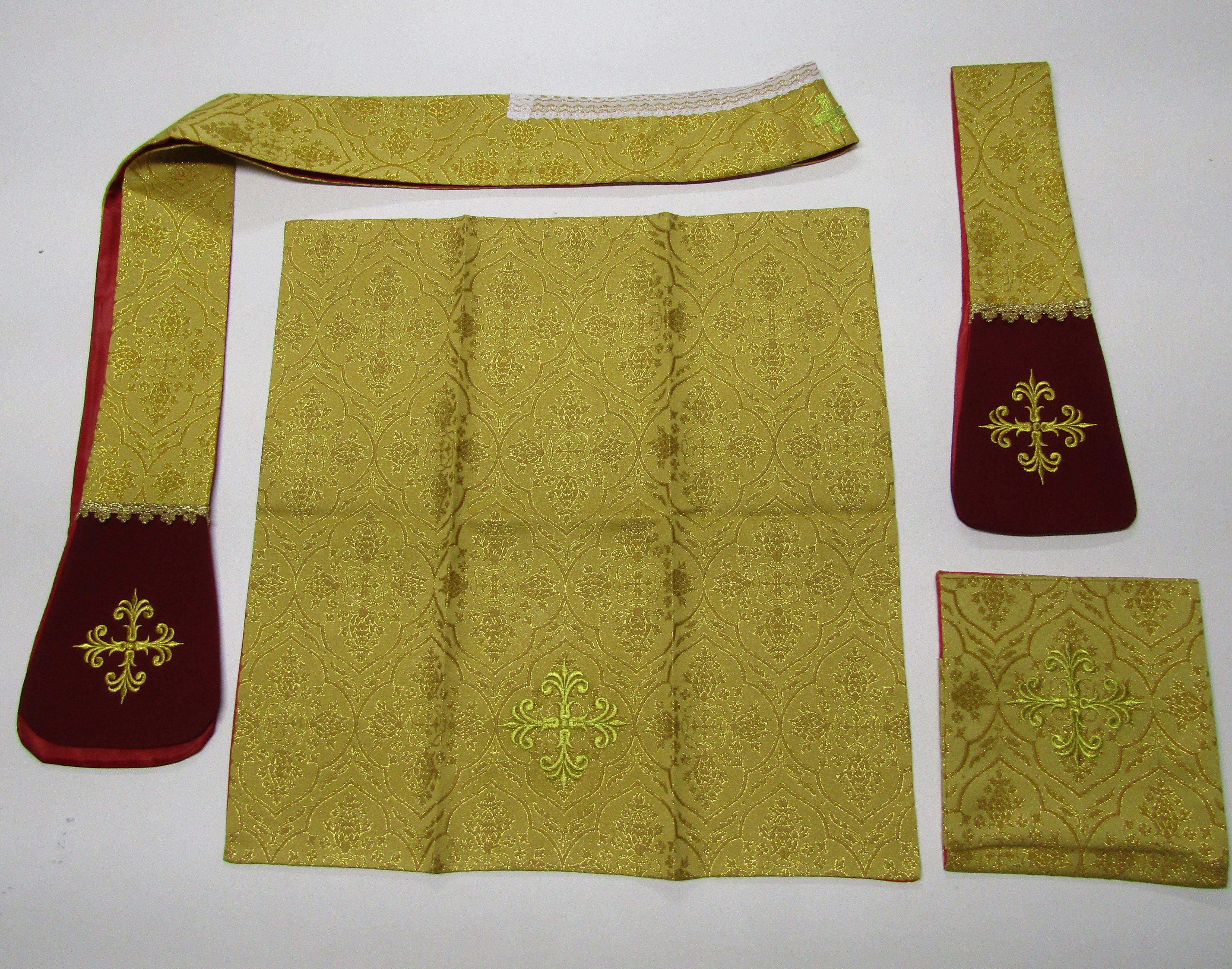 Ornat rzymski miodowy, rozeta (53) - zdjęcie 3 - Ornat rzymski miodowy, rozeta (53)