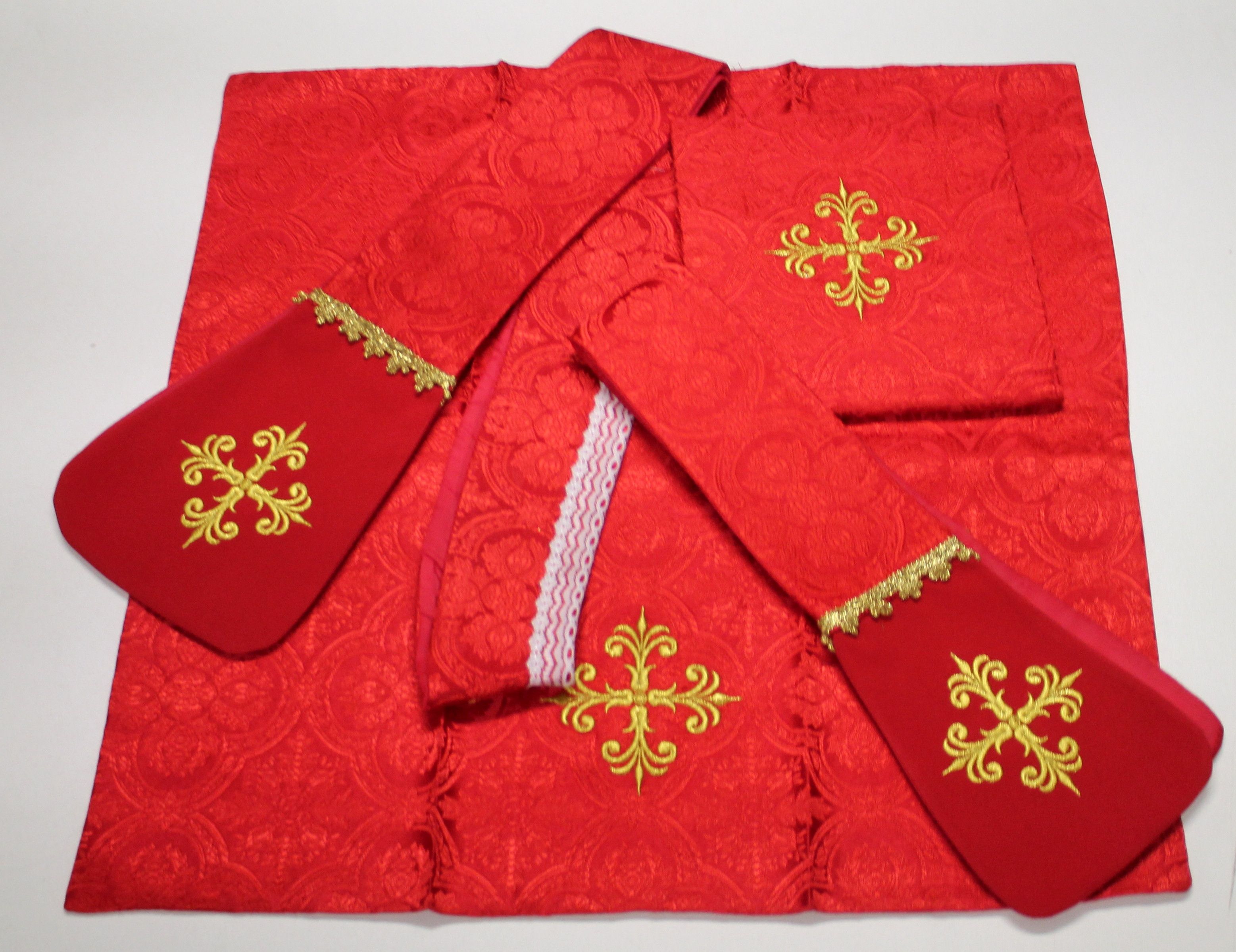 Ornat rzymski czerwony Serce Pana Jezusa (59) - zdjęcie 3 - Ornat rzymski czerwony Serce Pana Jezusa (59)