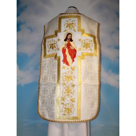 Chasuble with a computer-embroidered belt (26)