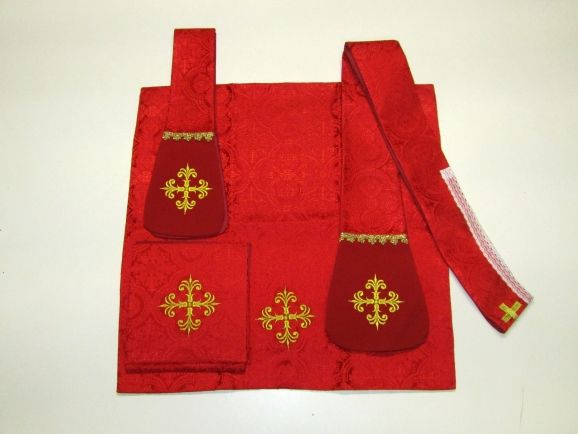 Ornat rzymski czerwony Święty Piotr (62) - zdjęcie 3 - Ornat rzymski czerwony Święty Piotr (62)