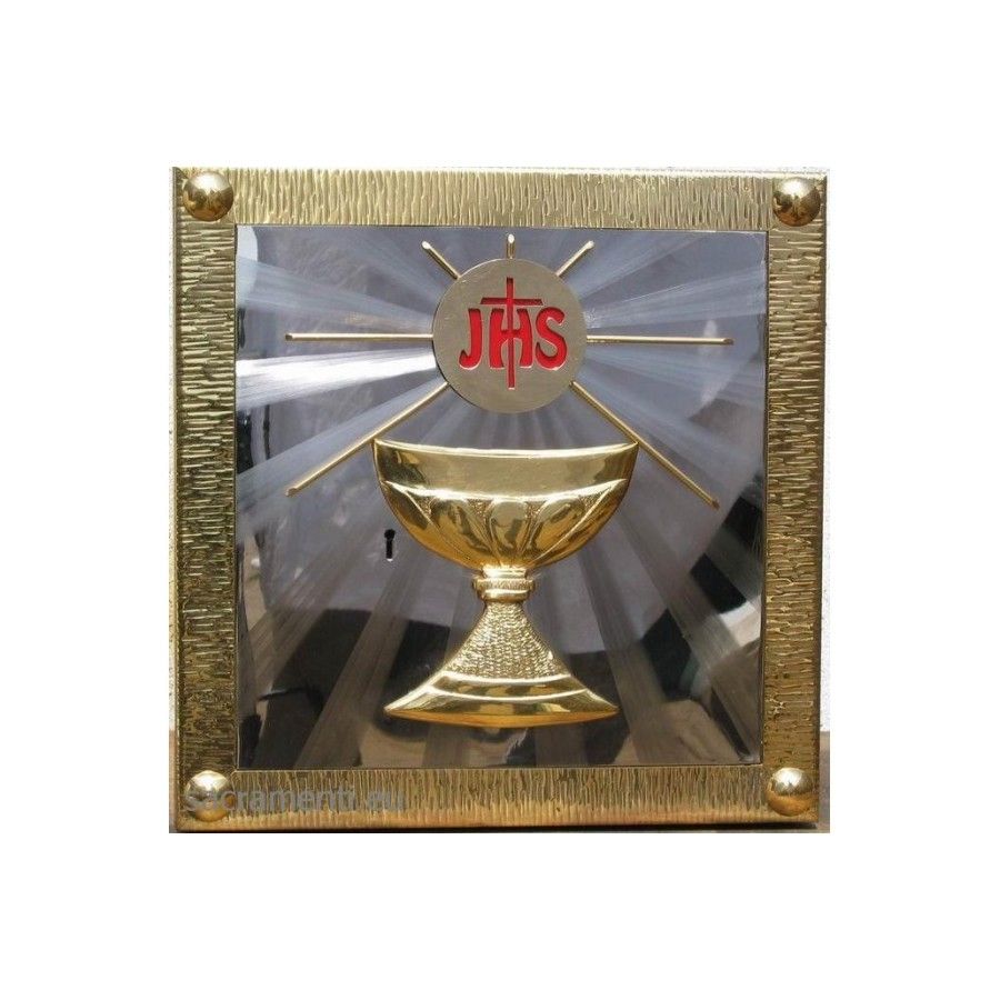 Tabernakulum mosiężne Kielich z możliwością lampki wiecznej (39)