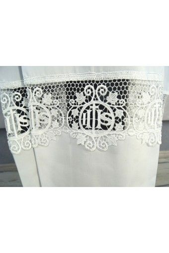 Alba kapłańska tradycyjna z zakładkami + gipiura (13) - zdjęcie 2 - Alba kapłańska tradycyjna z zakładkami + gipiura (13)