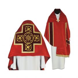 Welon liturgiczny czerwony z frędzlami (41) - WELONY - Nowość