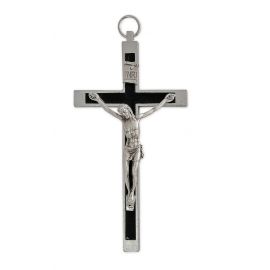 Krzyż zakonny, metalowy, inkrustowany - 11cm - KRZYŻE, KRZYŻYKI - Nowość