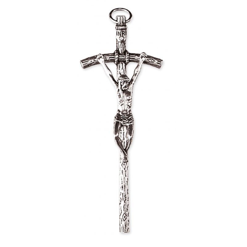 Krzyż papieski metalowy 11 cm - Krzyż papieski metalowy 11 cm
