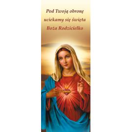 Baner Najświętsze Serce Maryi "Pod Twoją obronę uciekamy się" - Banery z Matką Bożą - Nowość