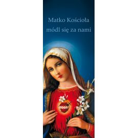 Baner Najświętsze Serce Maryi "Matko Kościoła módl się za nami" - Banery z Matką Bożą - Nowość