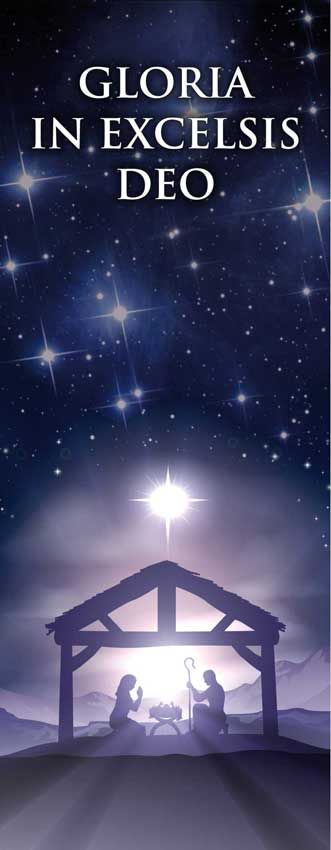 Baner na Boże Narodzenie - Gloria in Excelsis Deo (2)