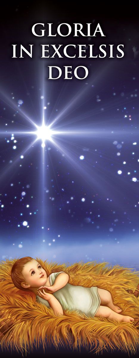 Baner na Boże Narodzenie - Gloria in Excelsis Deo (5)