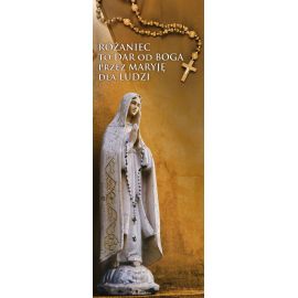 Baner Różaniec to dar od Boga przez Maryję dla ludzi - Nabożeństwo różańcowe - Nowość