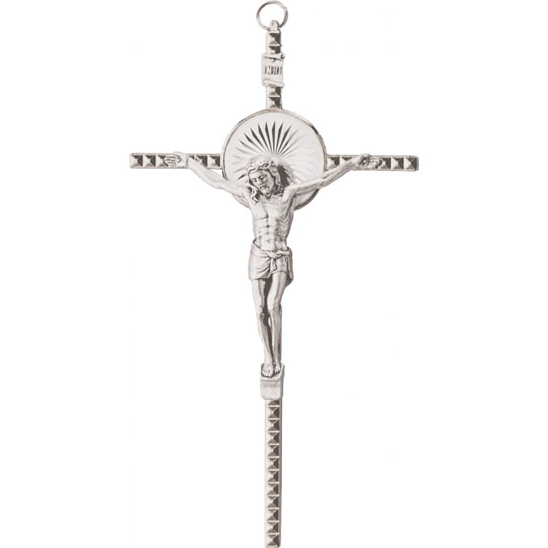 Krzyż metalowy z promieniami 16,5 cm - Krzyż metalowy z promieniami 16,5 cm