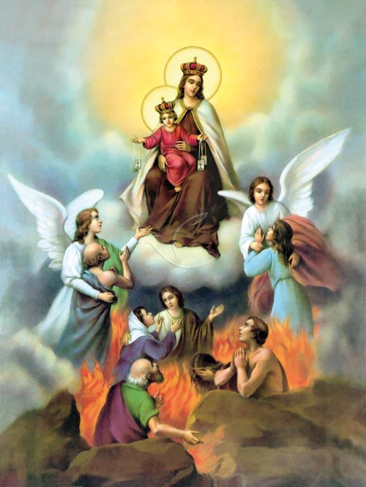 Obraz 30x40 - Dusze czyśćcowe