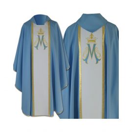 Ornat gotycki Maryjny haftowany (22) - Ornaty Maryjne - Nowość